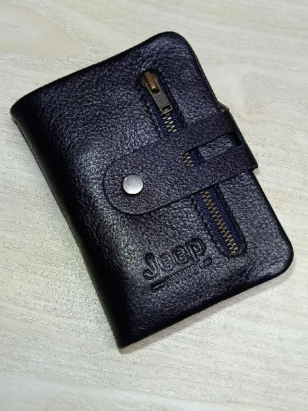 Men’s Stylish Leather Wallet – Black Color (GearUp02-BK)