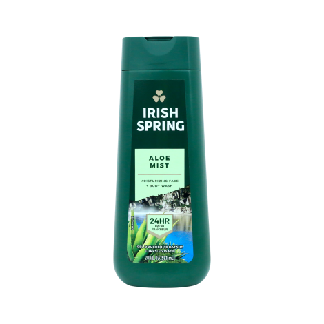 Irish Spring Aloe Mist Moisturizing Face & Body Wash 591ml (Mexico)