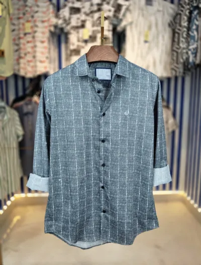 Men's Full Sleeve Digital Print Shirt, Pure Cotton Slim Fit
