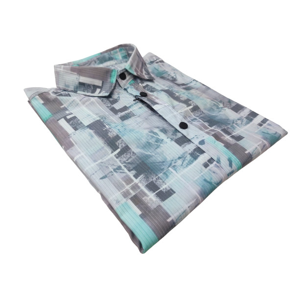 Luxury China Magnet Cotton full Sleeve Print Shirt