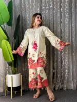 Dubai Silk Digital Print Two Piece, 3 Colours, Sizes 36 to 46