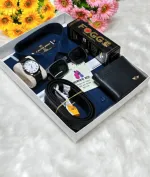 Men's Pure Cotton Shirt Gift Combo with Watch, Wallet and Belt