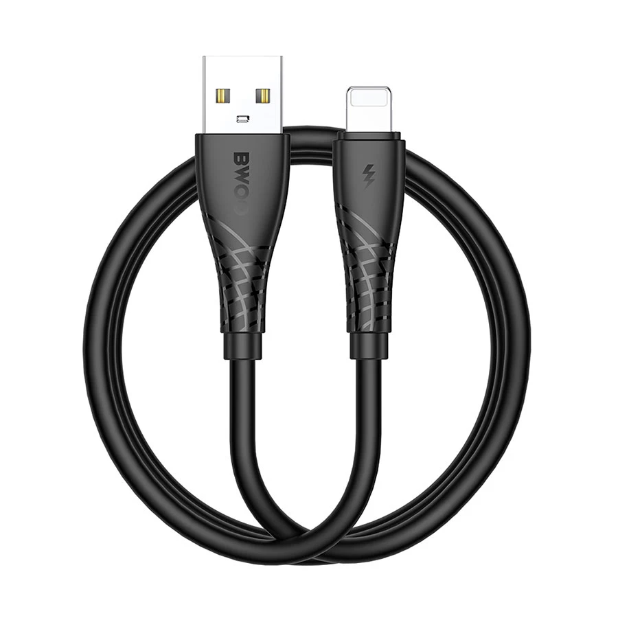 Bwoo BO-X318L 15W USB to Lightning Charging & Data Cable 1m Black
