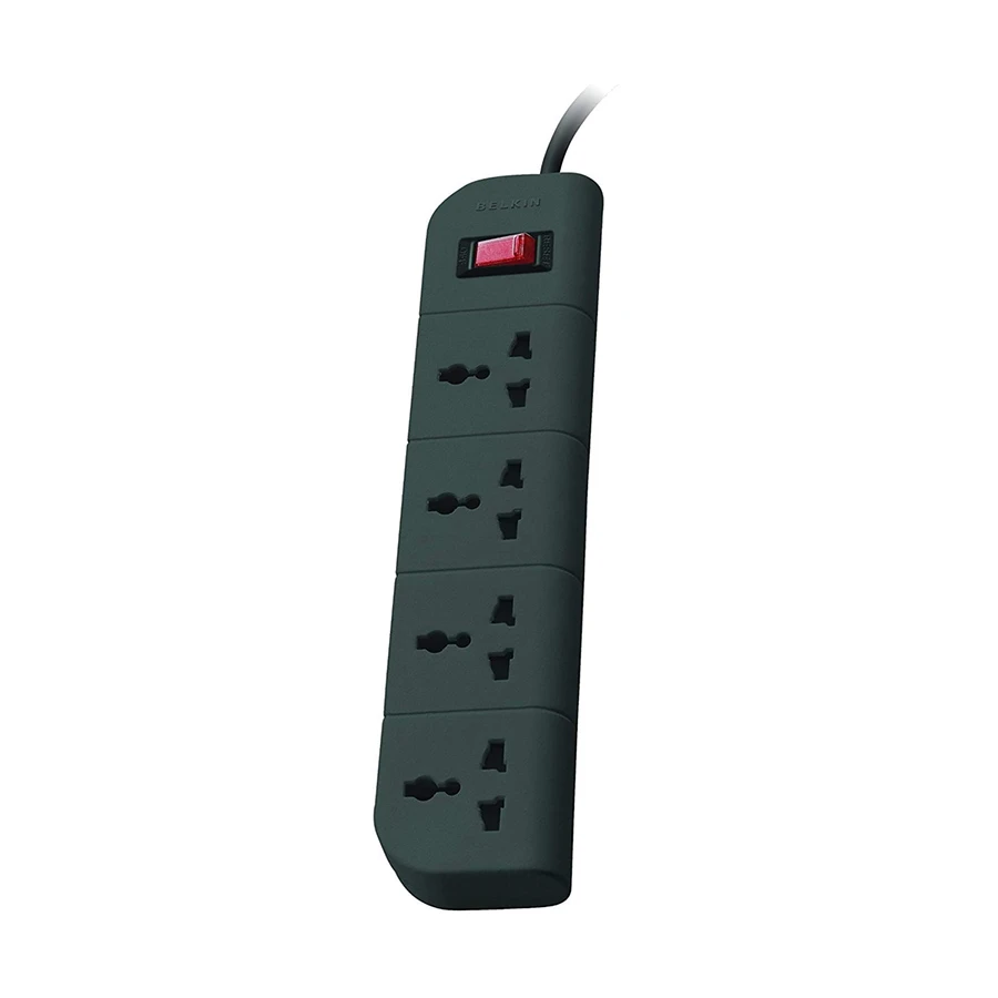 Belkin F9E400zb1.5MGRY 4 Port Surge Protector Power Strip Grey