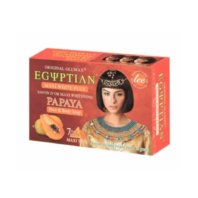 lee Original Glumax Egyptian Maxi White Plus Papaya Face & Body Soap 160g (Thailand)