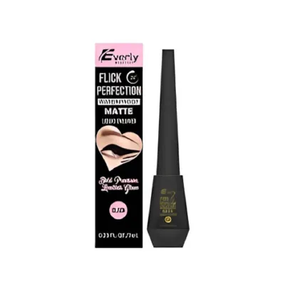 Everly Flick Perfection Waterproof Matte Liquid Eyeliner - Black 7ml (China)