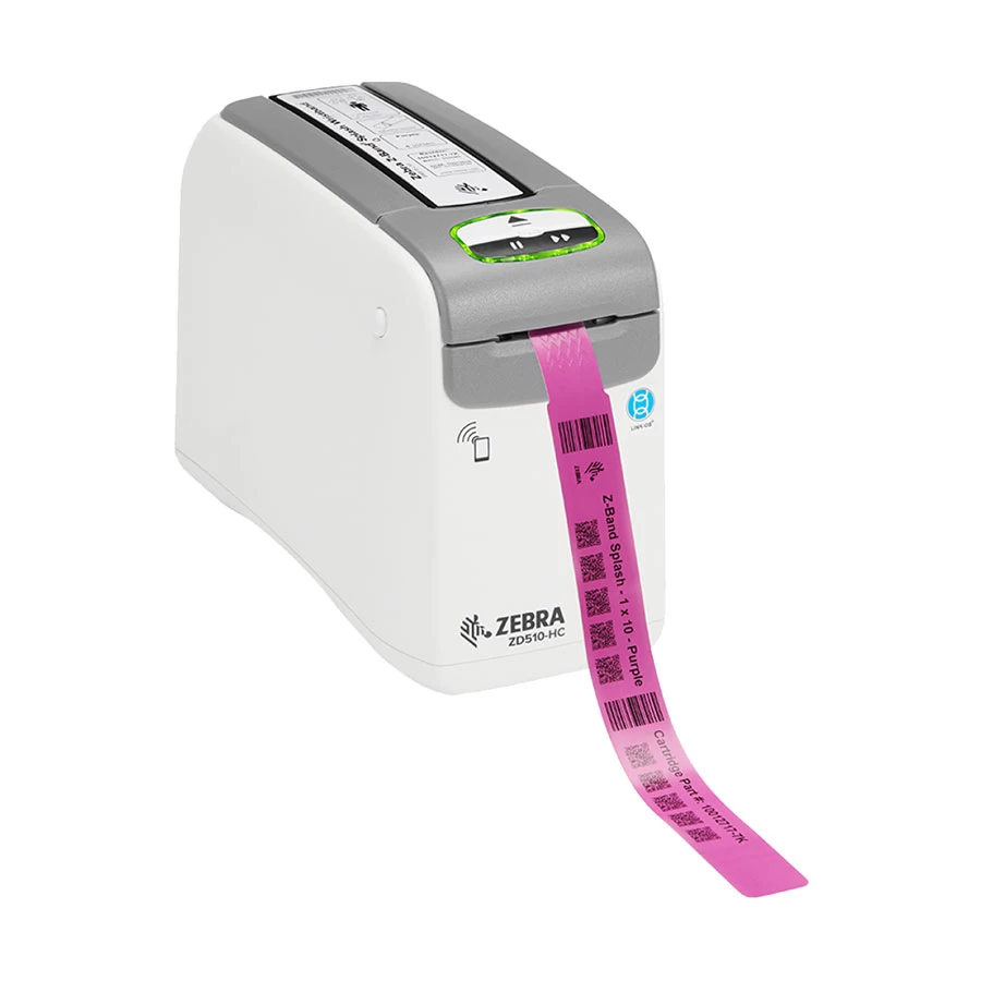 Zebra ZD510-HC 300 dpi Wristband Label Printer without Band/Ribbon