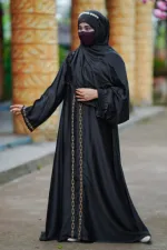 Zafran Fabric Borka with Karchupi Work, Sizes 50 to 56