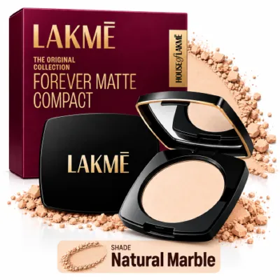 Lakeme The Original Collection Forever Matte Compact - Natural Marble (India)