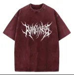 Men's Acid Wash Drop Shoulder T-Shirt, Pure Cotton 250 GSM