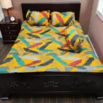 4 Piece Twill Cotton King Size Bed Sheet Set, 4 Colours