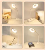 "USB Smart Voice Control LED Light - Offline Voice Activated, 360° Flexible Plug & Play Reading Lamp for Laptop, Power Bank & Bedside (No WiFi Needed)"