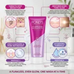 Pond's Flawless Radiance Even Tone Glow Facial Foam 100g (Thailand)