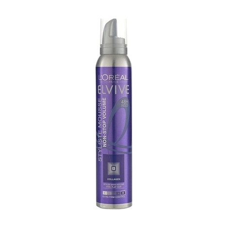 L’Oreal Elvive 48H Hold Styliste Non-Stop Volume Mousse 200ml (France)