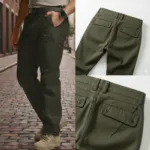 Men's Twill Stretch Trousers, 98% Cotton 2% Spandex, Waist 30 to 38