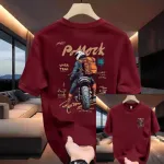 Printed Drop Shoulder T-Shirt for Men, Cotton-Polyester, 6 Colours