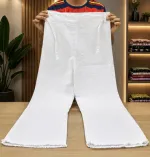 Women's Baggy Jeans Pant, Adjustable Free Size Waist, 38 to 40 Inch