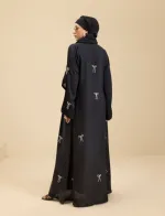 Arabian Gown Borka with Hijab and Embroidery, 6 Colours