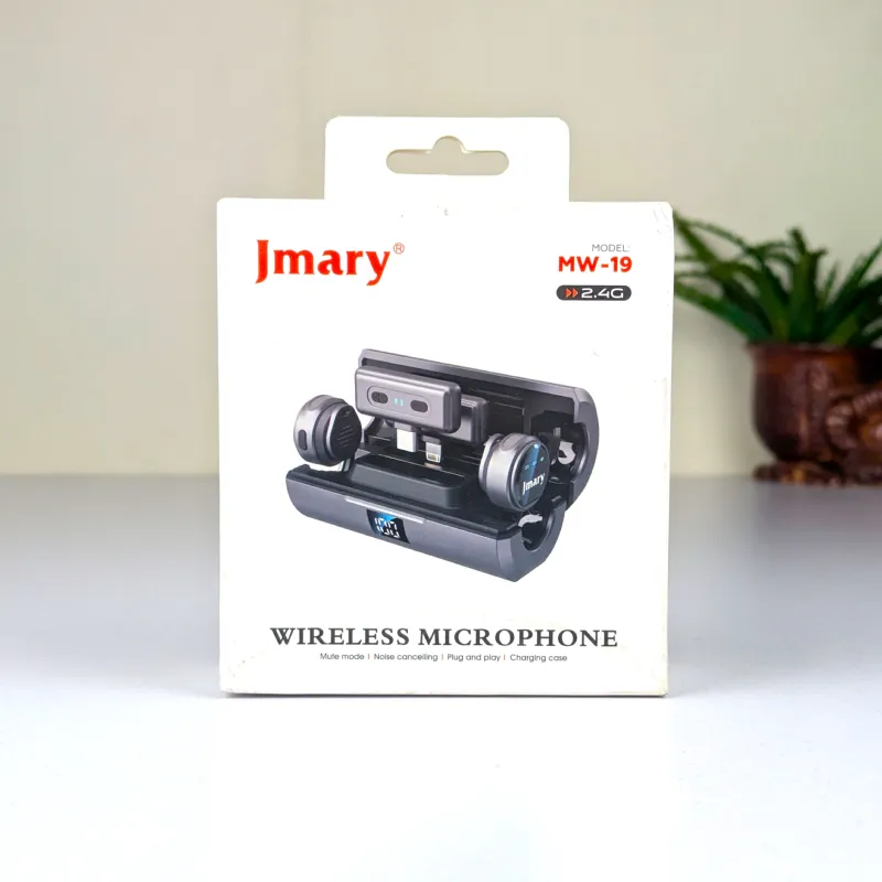 Jmary MW-19 Noise Cancellation Dual Wireless Microphone