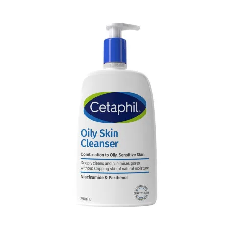 Cetaphil Oily Skin Cleanser Combination to Oily, Sensitive Skin 236ml (Canada)
