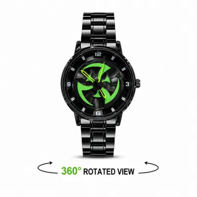 Wheel Rim Rotating Watch