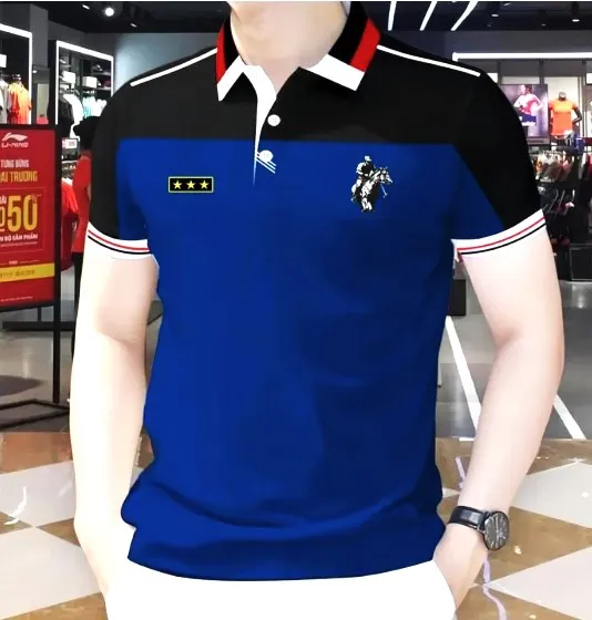 Men's Casual PK Cotton Polo Shirt, Sizes M and XL, 3 Colours