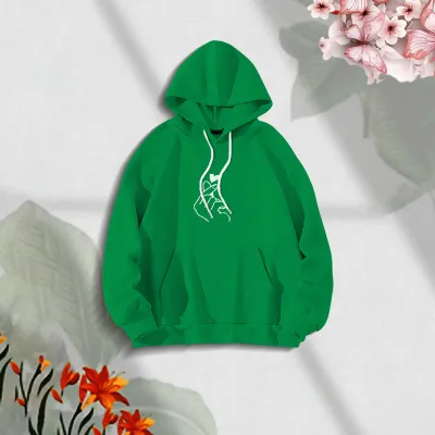 Premium Comfortable Stylish (Love Turi-green) Ladies winter hoodie