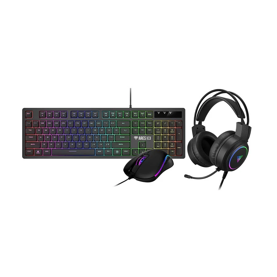 GAMDIAS Poseidon E2 Wired Gaming Keyboard, Mouse & Headphone Combo