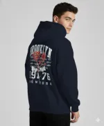 Unisex Printed Drop Shoulder Hoodie, 280 GSM, Length 27 to 30 Inch