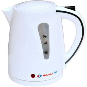 Bajaj Majesty New 1-Litre Cordless Kettle (White)