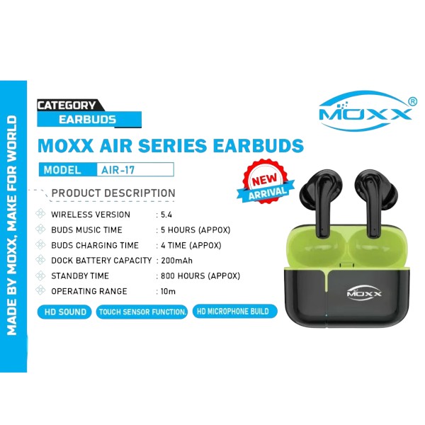 MOXX Lightweight Air Series Earbuds AIR-17