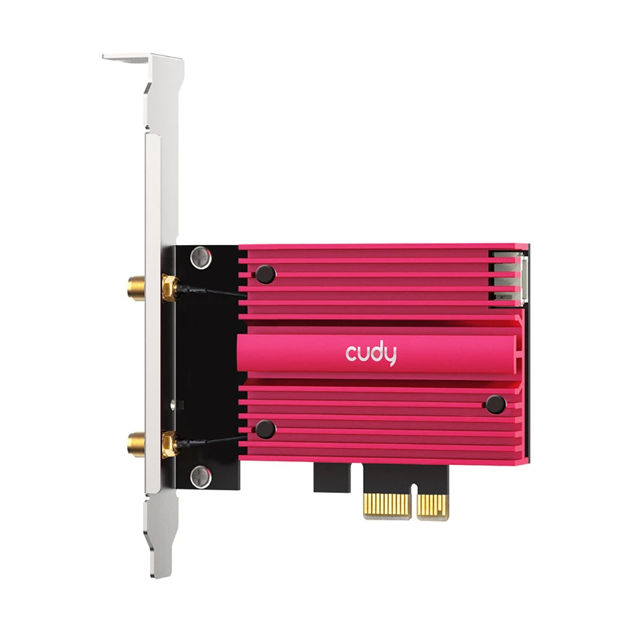 Cudy WE4000 AX5400 Tri-Band Wi-Fi 6E Bluetooth 5.2 PCIe Adapter