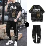 Oversized Mesh Jersey T-Shirt and Trouser Combo for Men, 3 Colours