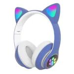 CAT STN-28 Wireless Cat Ear Headset Bluetooth 5.0 | 40mm Speaker, 400mAh Battery & 7 Hours Playtime - Stylish Over-Ear Headphones