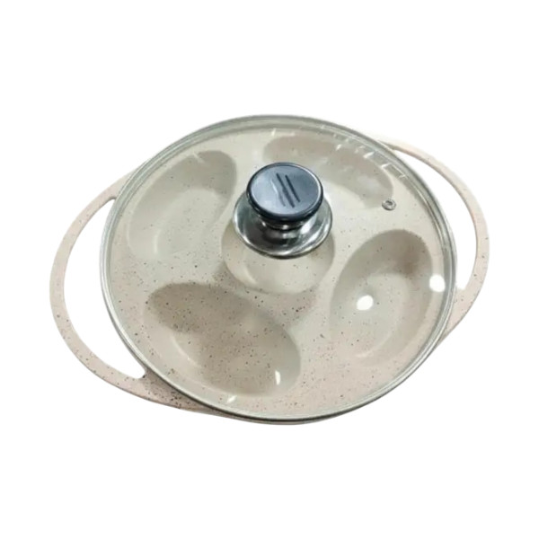 Marble Coated Nonstic Aluminum Die Casting Pitha Or Cake Pan With Glass Lid
