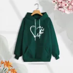 Premium Comfortable (Butterflies Glove) Ladies winter hoodie