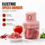 Intelligent Electric Rechargeable Vegetable Cutter & Mini Chopper – 250ml Wireless One-Touch Food Processor for Garlic, Ginger, Onion & Meat