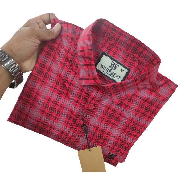 Stylish Cotton Full Sleeve Check Shirt