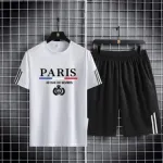 Men's Mesh T-Shirt with Short Pant, 160 GSM Two-Piece, 6 Colours
