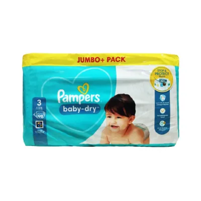 Pampers Baby Dry Pants -3 for 6-10kg 98pcs Jumbo Pack (UK)