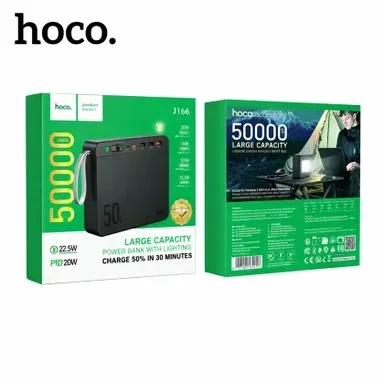 Hoco J166 Carretera 50000mAh Power Bank with 22.5W + PD 20W Fast Charging
