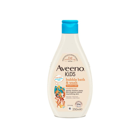 Aveeno Kids Bubble Bath & Wash Sensitive Skin 250ml (Italy)