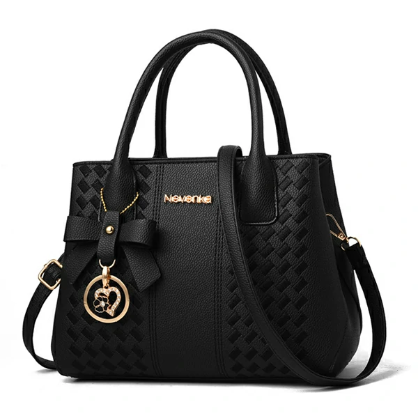 Ladies Luxury Design Shoulder Bag & Handbag-Black