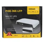 SKE POE-36E-LFP 20,000mAh Mini DC UPS – 36W High Power Backup with LiFePO4 Battery (5V/9V/12V 3A)