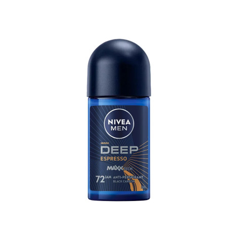 Nivea Men Espresso Maxx tech 72H Anti-Perspirant Black Carbon Roll On 50ml (Germany)