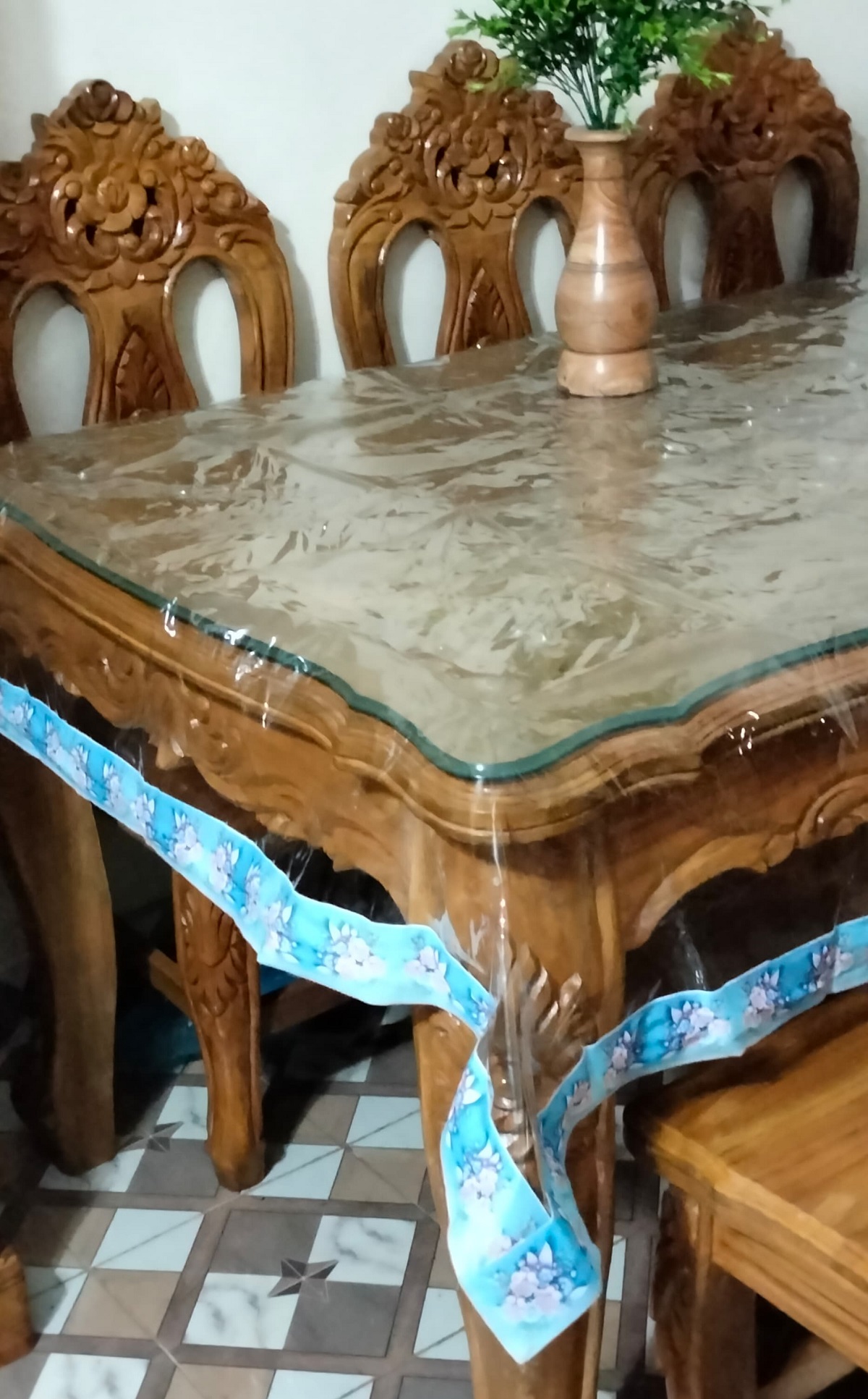 6-Chair Dining Table Cover, Multicolour