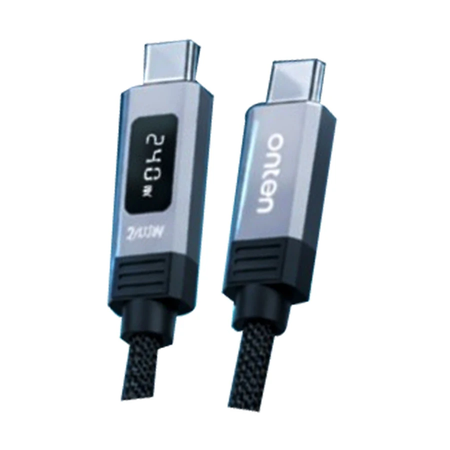 Onten OTN-CC212 240W 40Gbps USB-C to USB-C 1.2 Meter Black Cable