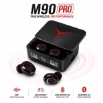 M90 Pro TWS True Wireless Earbuds – Bluetooth 5.3 Earphones with HiFi Stereo Bass, ENC Noise Cancellation & 1200mAh Power Bank Charging Case