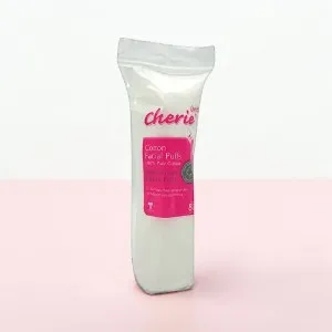 Cherie 100% Pure Cotton Facial Puffs Premium Soft Purest Pads 80pcs (Thailand)