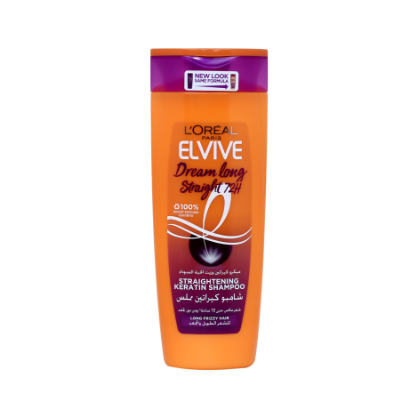L'Oreal Elvive Dream Long Straight 72H Straightening Keratin Shampoo 400ml (Egypt)
